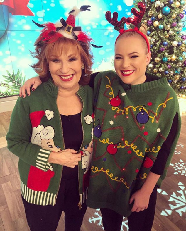 Meghan McCain, Joy Behar, Christmas 2018 Meghan McCain, Joy Behar, Christmas 2018
